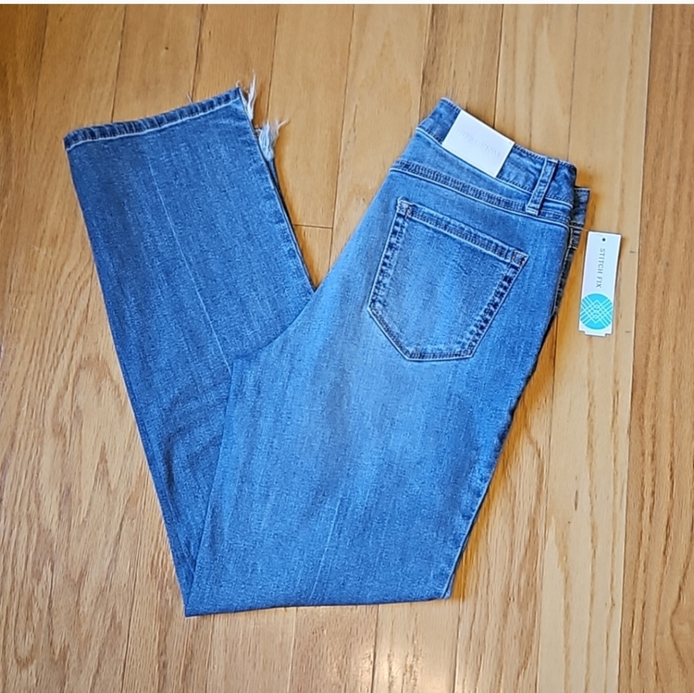 1822 - Denim Sherri High Rise Ankle Straight jeans, - Picture 12 of 13